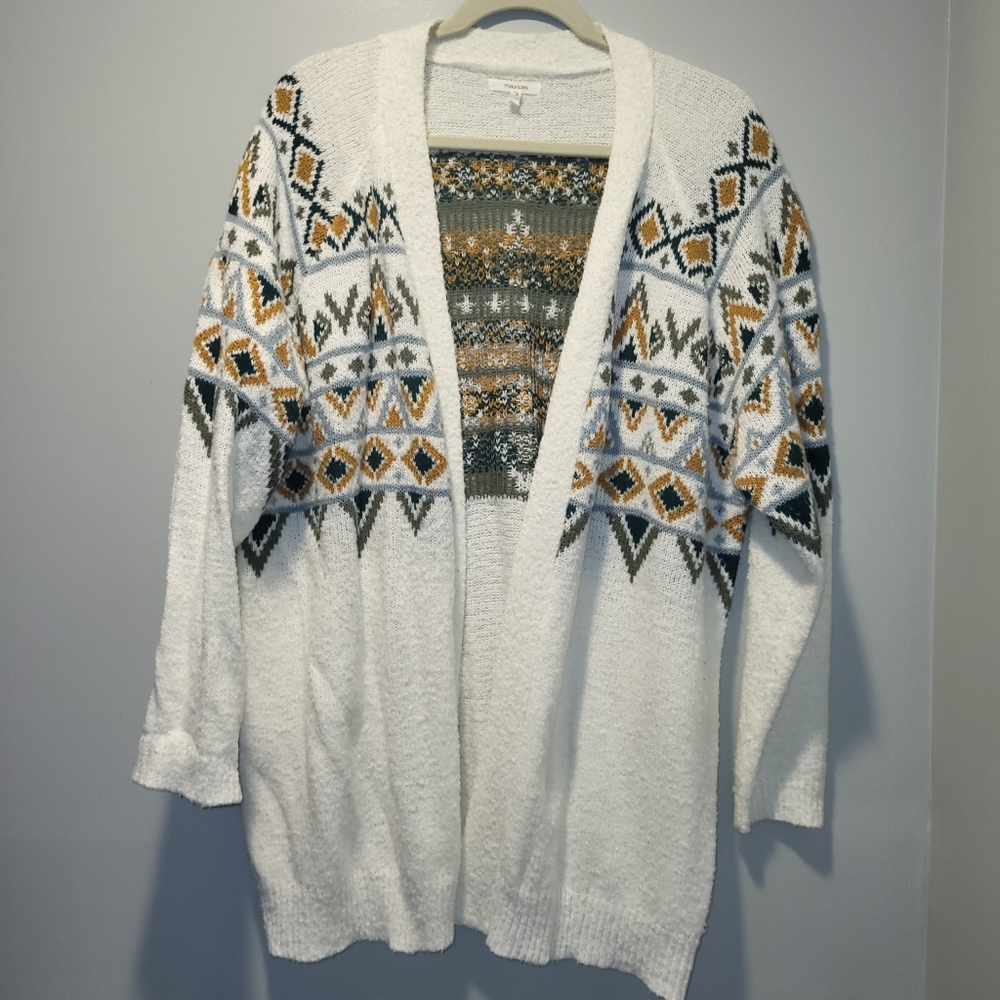 Maurices Ivory Aztec Sweater
